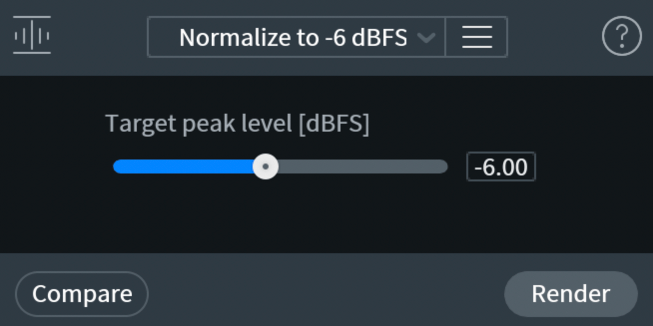 normalizing in izotope rx elements